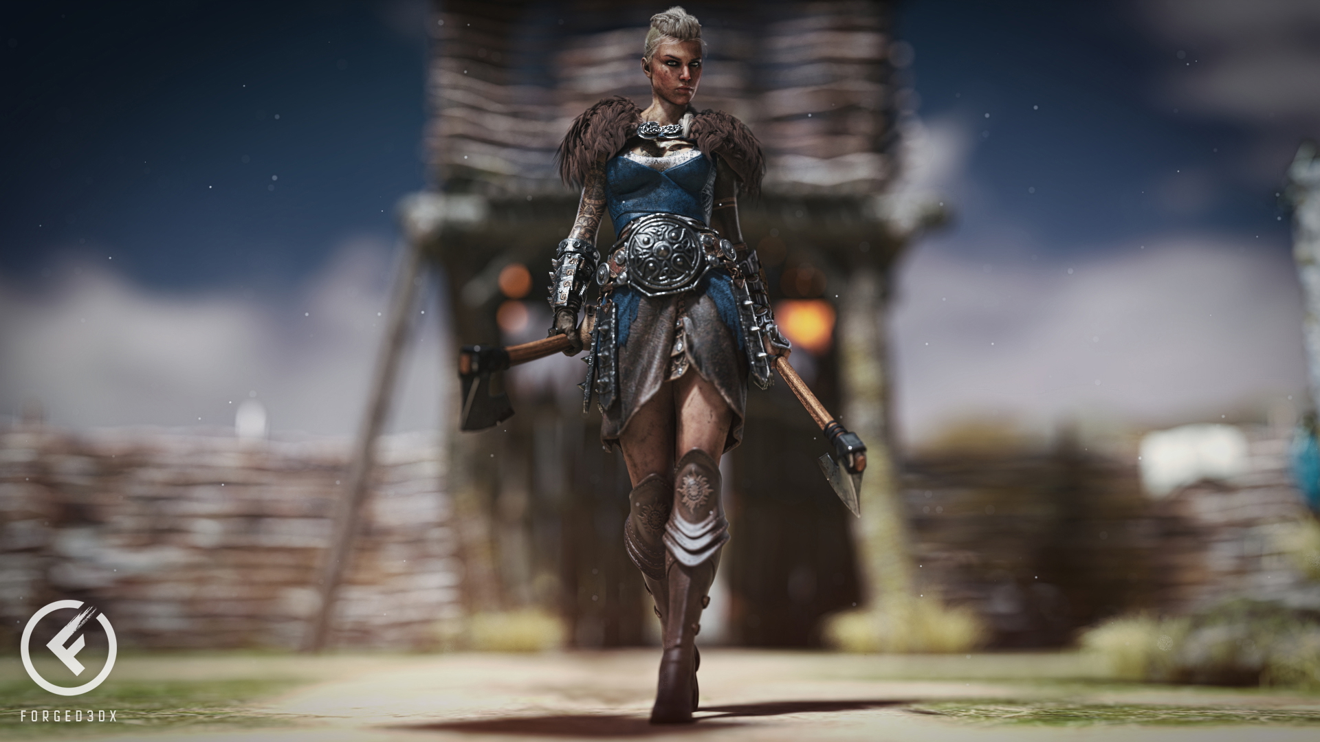 A Viking s Lust - Part one Eivor sets her sights on the lustful and beautiful blacksmith.  Viking Heroine Warrior 3d Girl