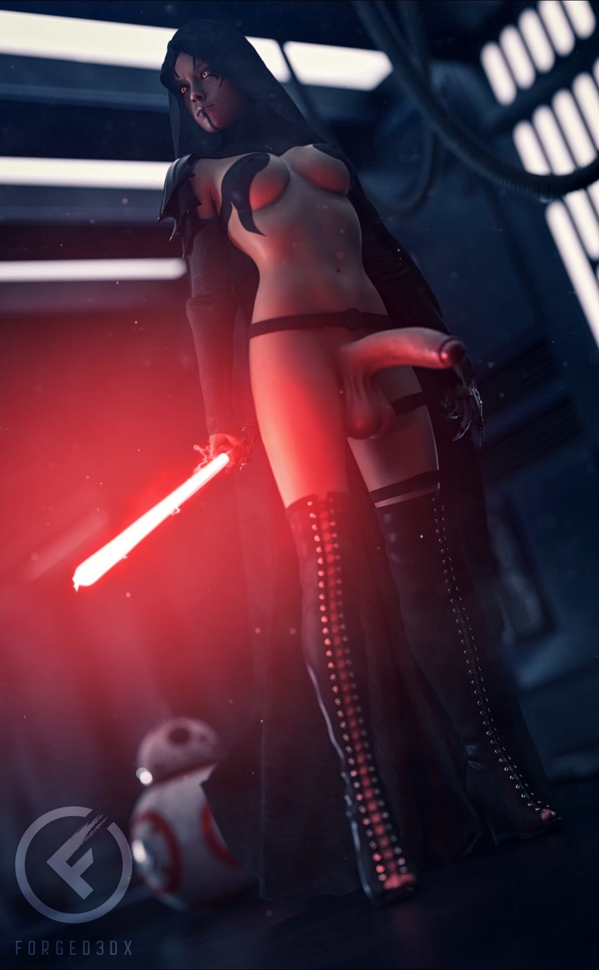 A little late for May the 4th but I hope you still enjoy! Rey Starwars Naked Costume 3d Girl Outfit Sexy Futanari Futa Big Dick Dickgirl 2