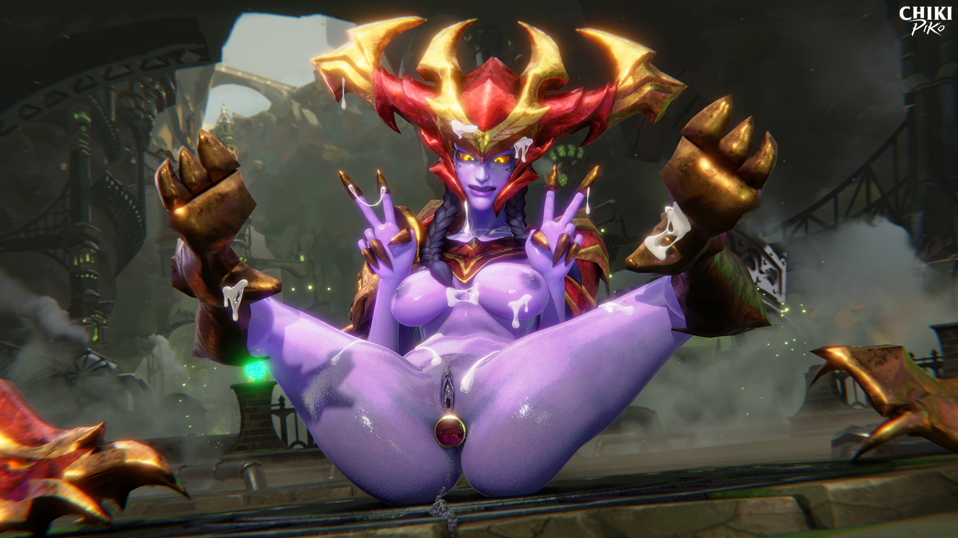 Shyvana in Zaun Shyvana Legs Boobs Big Tits Big Ass Big Booty Striptease Stripper Stripping Rule34 Rule 34