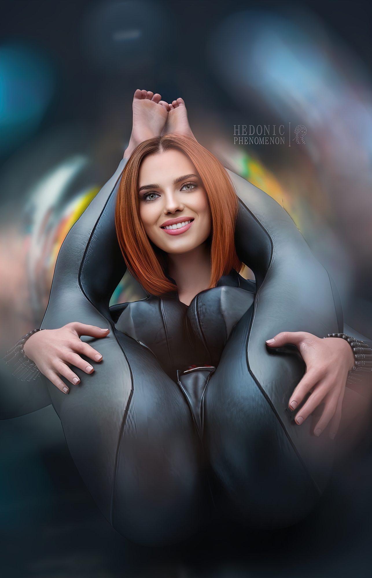 Black Widow s tight package Black Widow Marvel Natasha Romanoff Camel Toe Red Hair Feet Big Tits Big Ass Big Breasts Big Booty