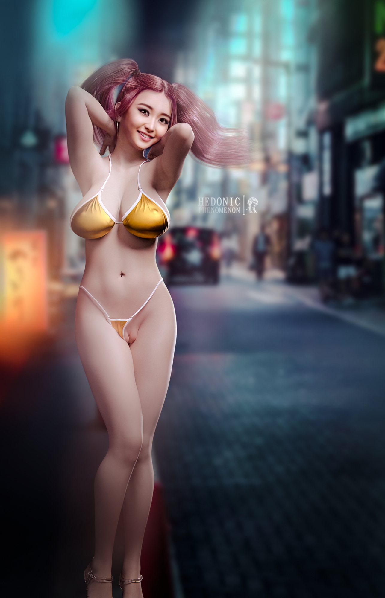 Showing off in the streets  Big Tits Big Breasts Big boobs Natural Boobs Natural Tits 3d Porn 3d Girl 3dnsfw Japanese Asian Asian Female
