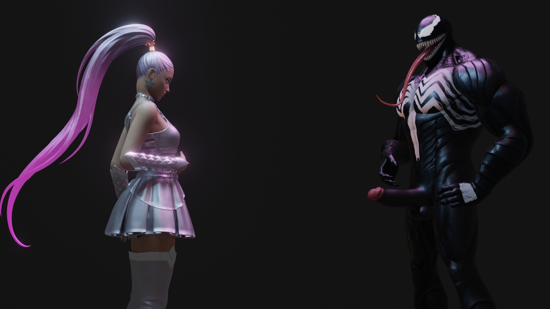 Ariana Grande and Venom from fortnite Venom Fortnite Ariana Grande Big Dick Porn Nsfw