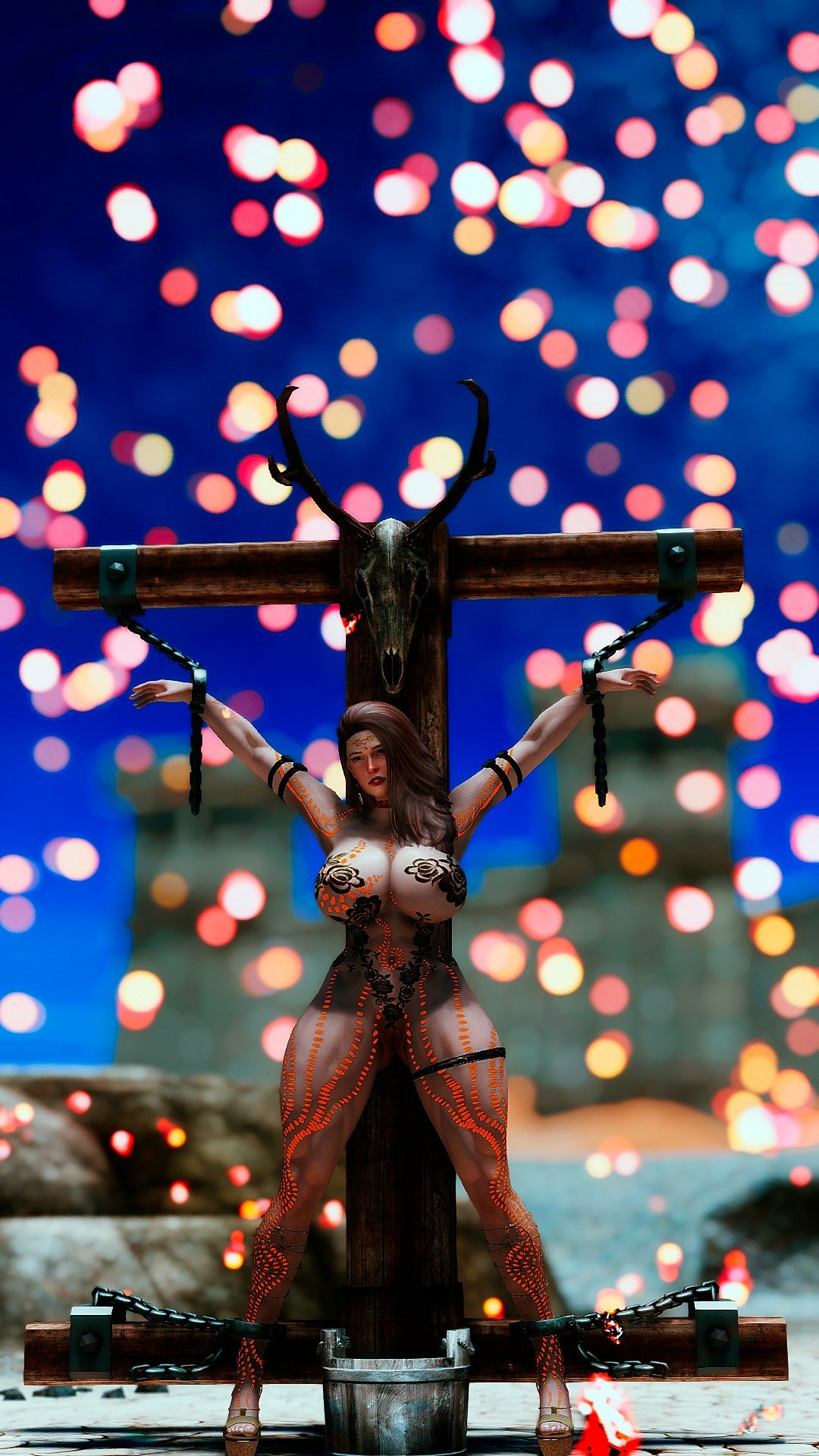 Hot Skyrim naked Amazons with hot abs Skyrim Amazon Sexy Big Tits Videogame Game Viking Warrior Muscular Girl Muscles Gameplay 3