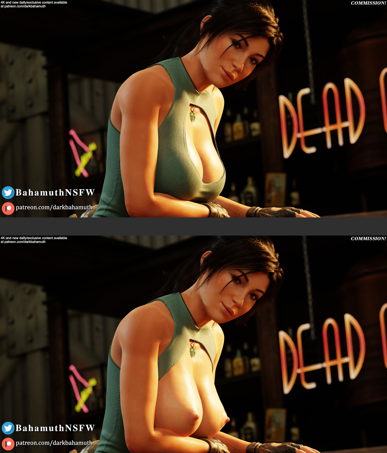 Tits for free beer | Commission! Lara Croft Tomb Raider Rise Of The Tomb Raider 