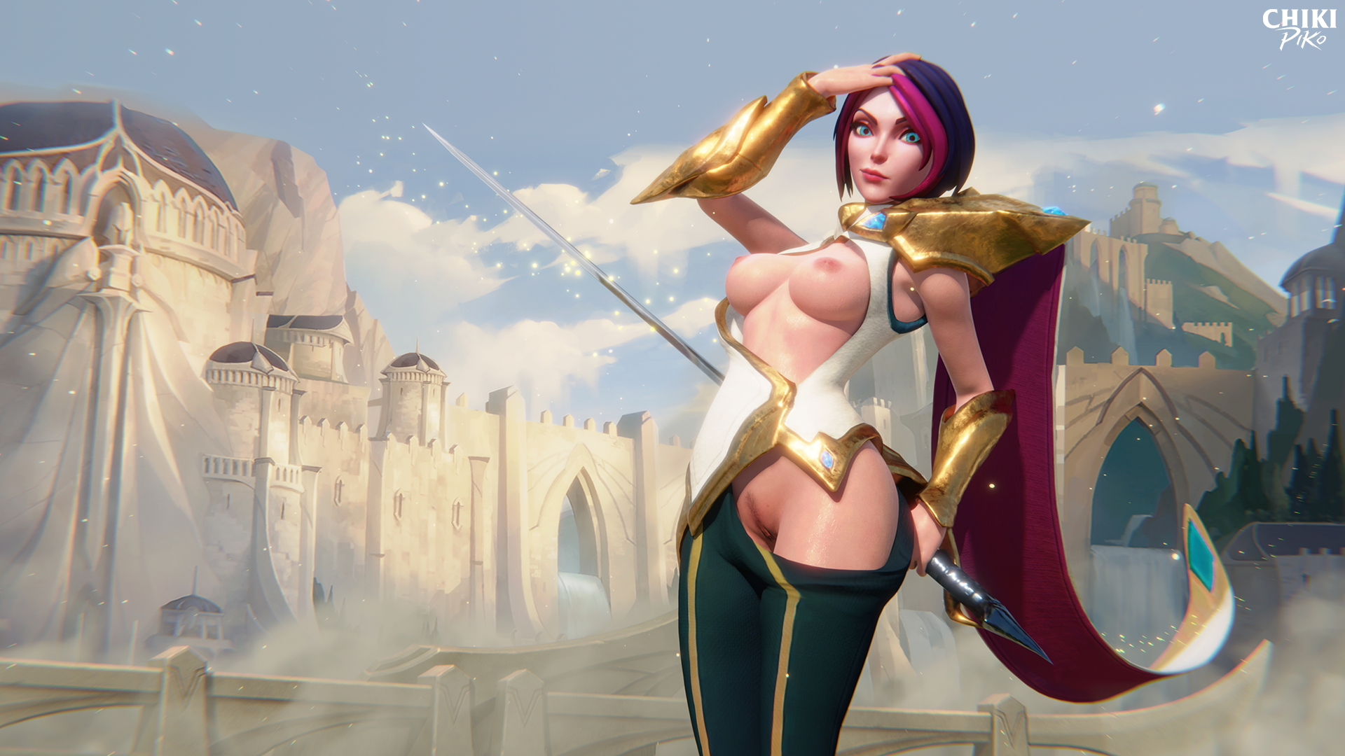 Fiora in Demacia Fiora Legs Boobs Big Tits Big Ass Big Booty Striptease Stripper Stripping Rule34 Rule 34
