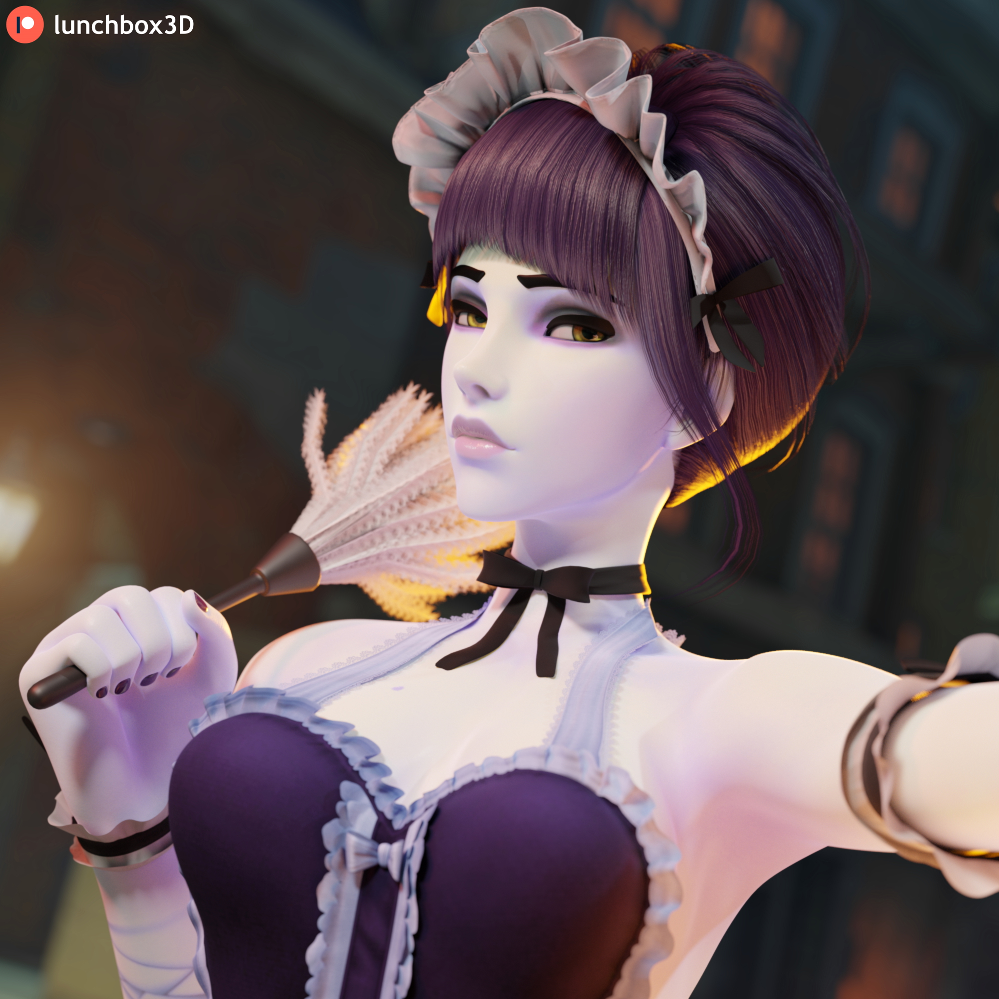 Maid Widowmaker Overwatch Widowmaker 