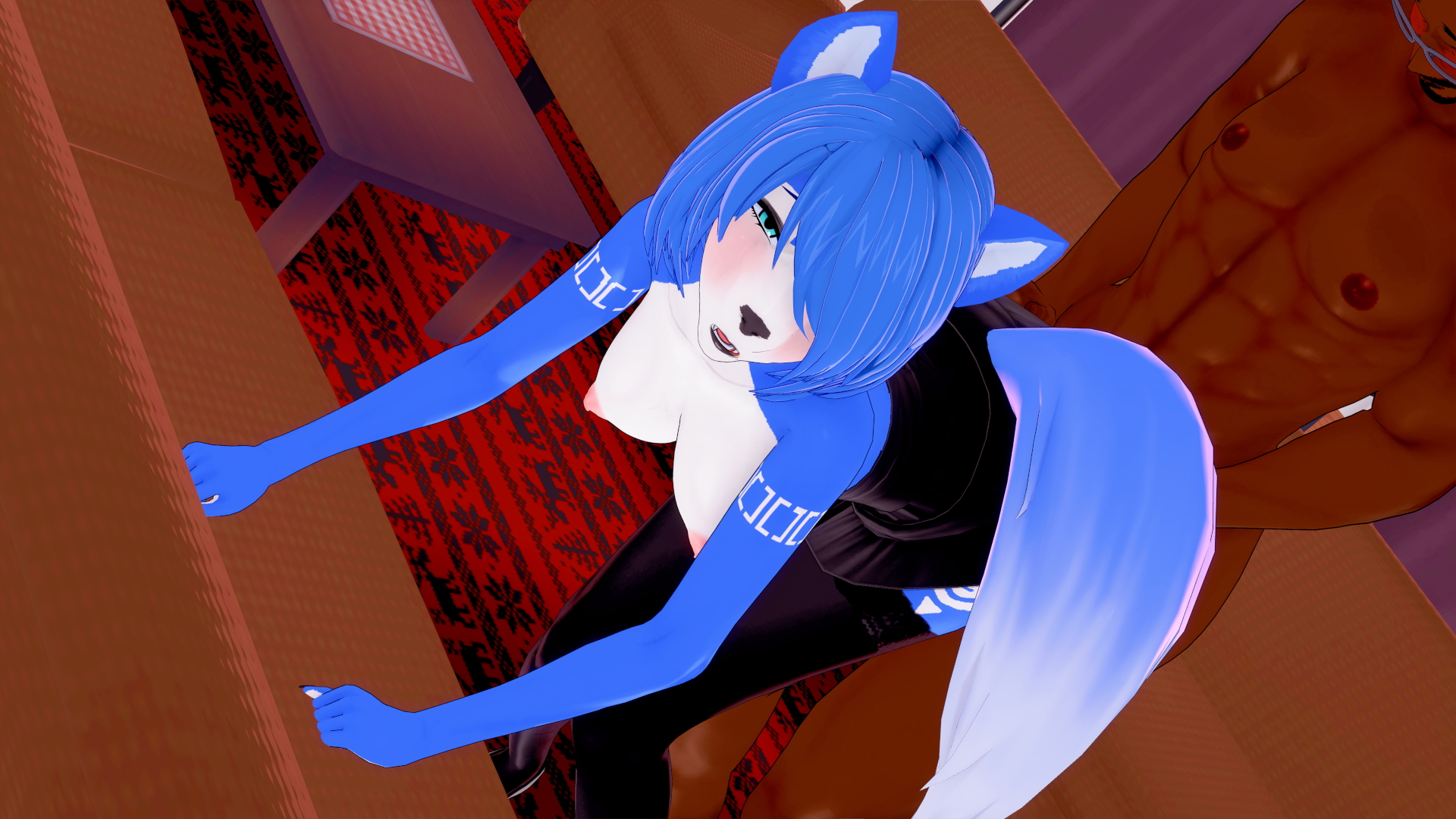 Krystal enjoying a human Krystal Star Fox  3