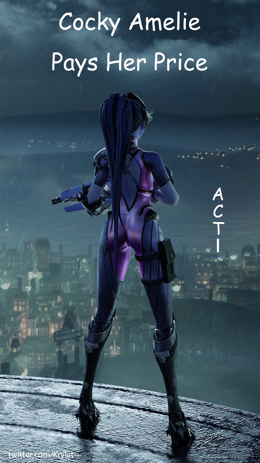 Cocky Amelie Pays Her Price(1) Overwatch Widowmaker Tracer 3dnsfw Bondage Comics Bdsm