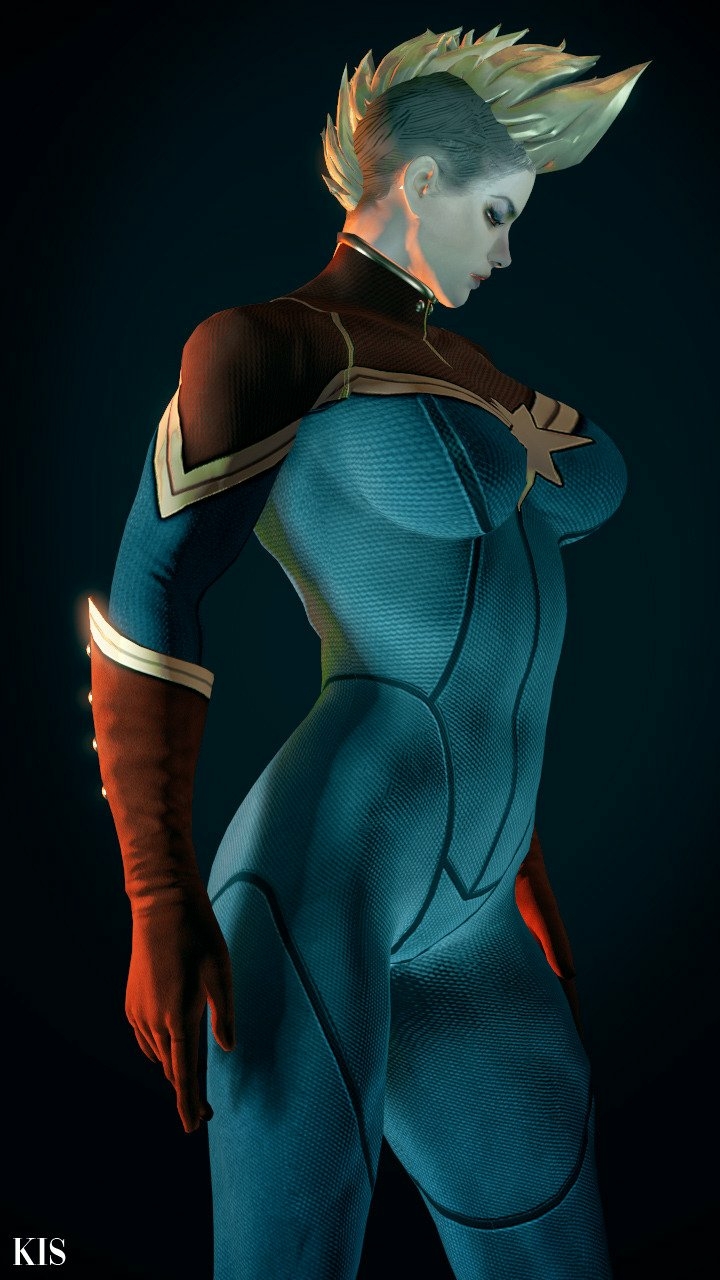 Carol Danvers Captain Marvel Marvel Sfw Pose