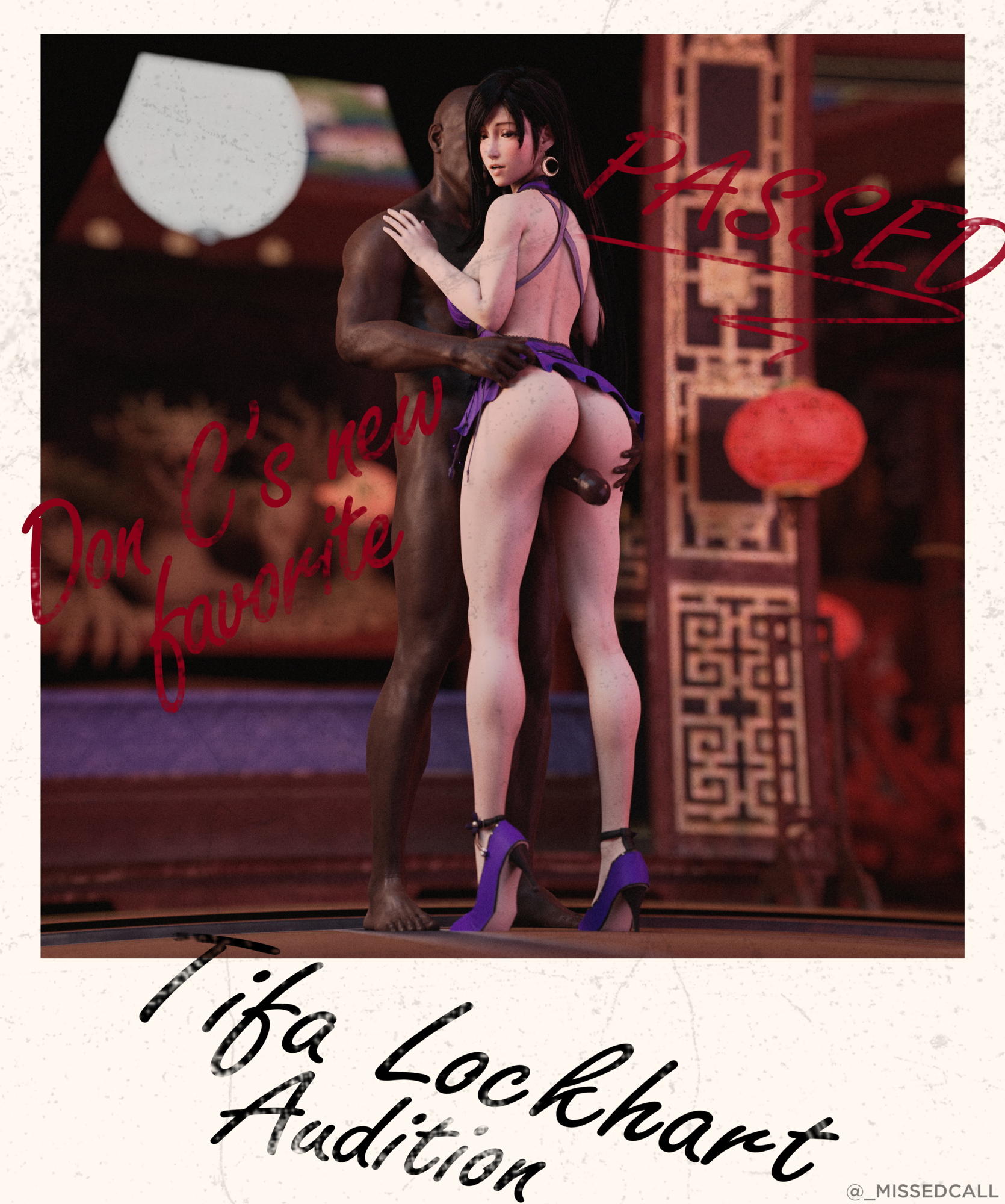 Tifa s Audition at Don Corneo s Tifa Lockhart Final Fantasy 7 Remake Interracial
