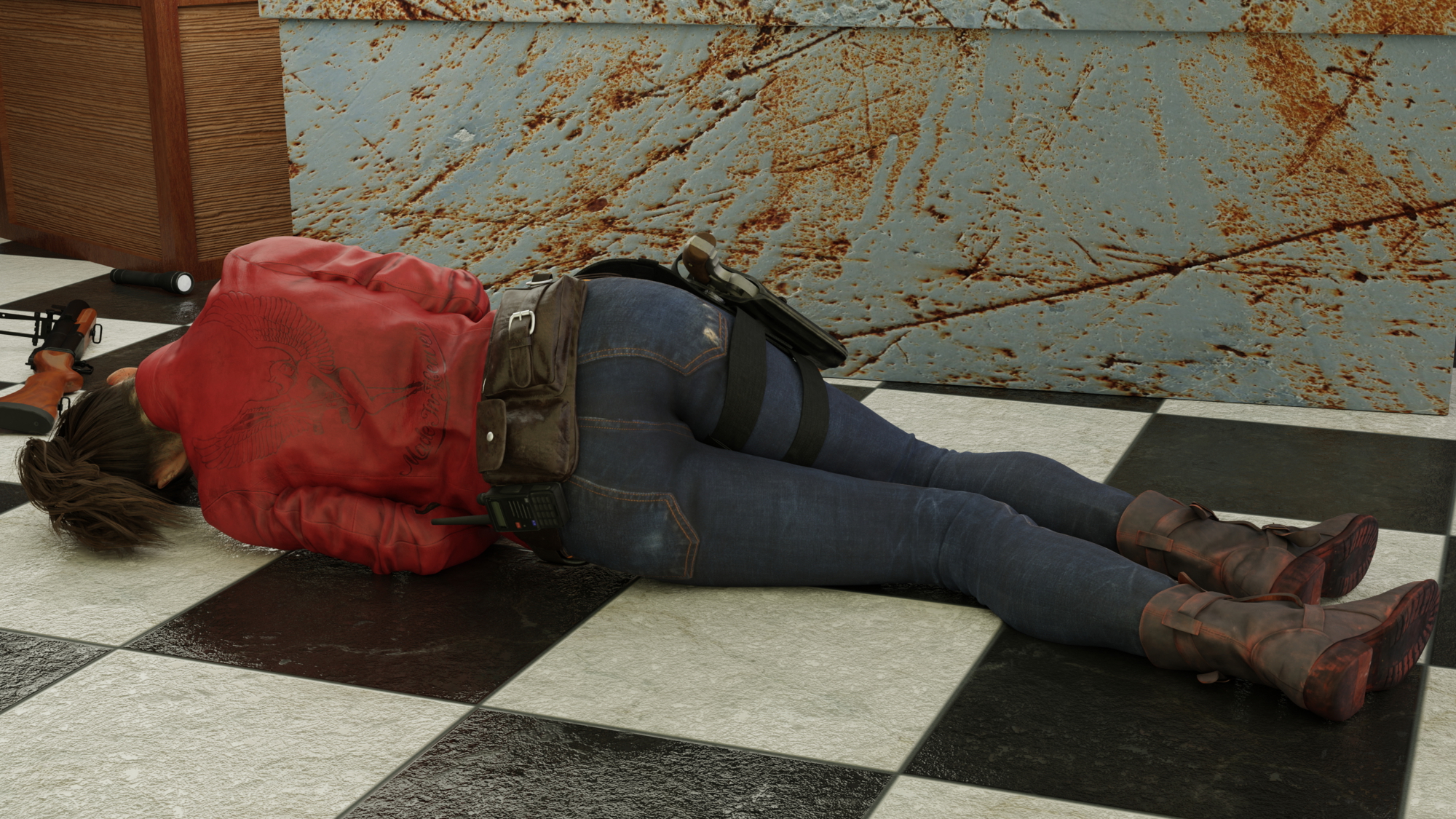 Claire get beat down Claire Redfield Resident Evil Resident Evil 2  2