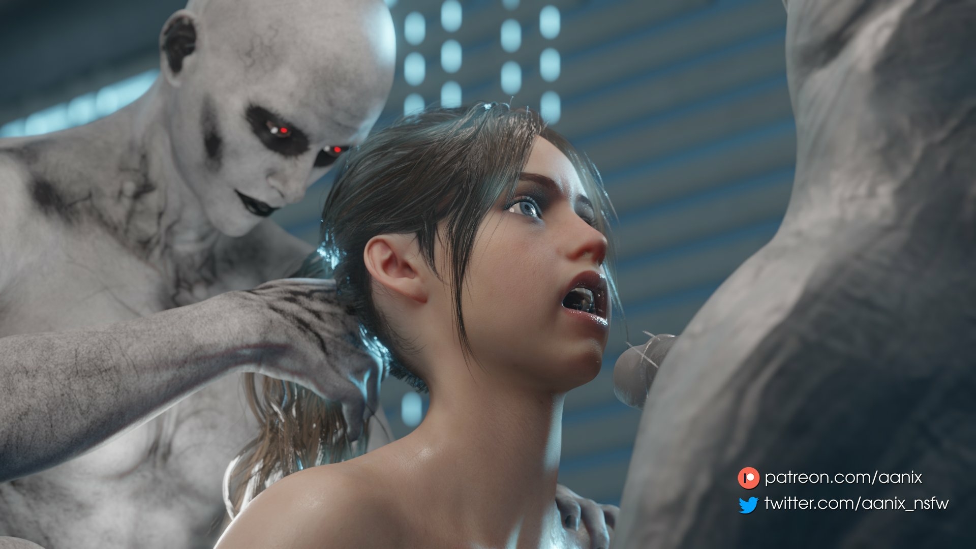 Claire Gangbang Claire Redfield Resident Evil Big Booty Nude Big Cock Gangbang Anal Creampie Anal Penetration Clean Pussy Monster Cock 3