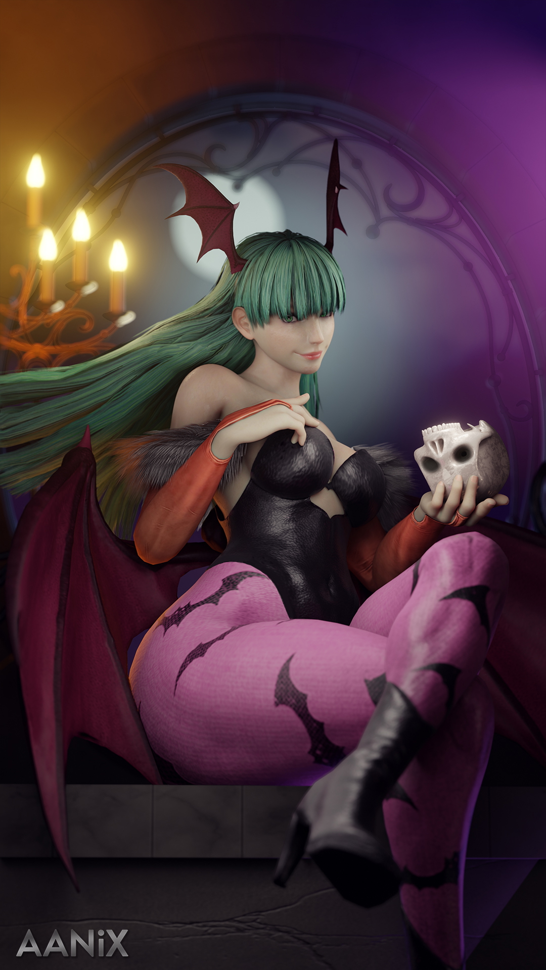 Morrigan bae 💀 Morrigan Aensland Darkstalkers Nude Big Tits Thick Thighs Succubus 2