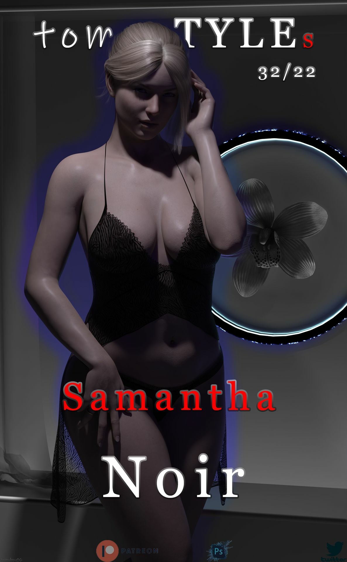 tomySTYLEs Samantha - Noir  3d Girl 3dnsfw Nude Nsfw