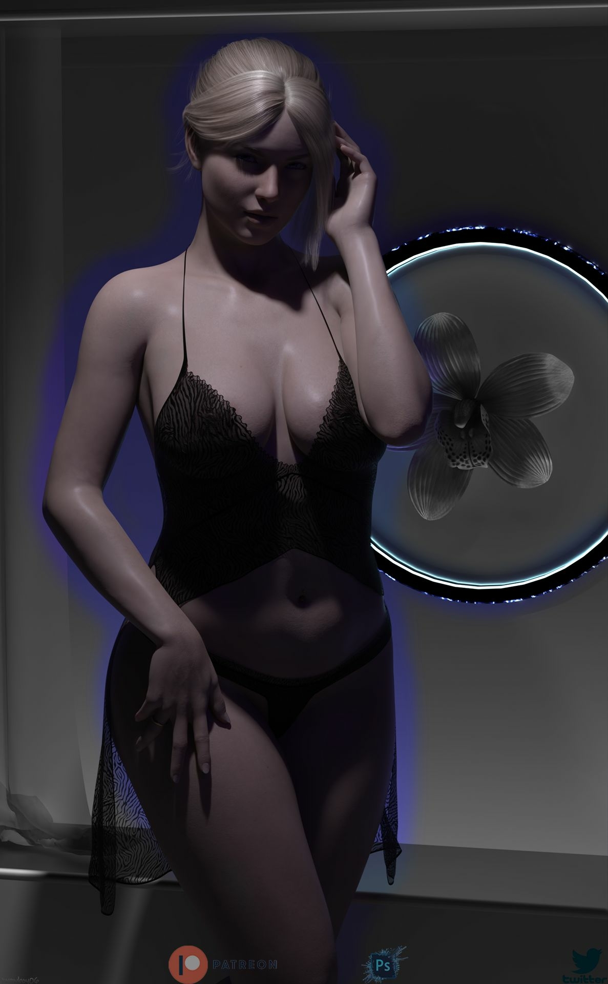 tomySTYLEs Samantha - Noir  3d Girl 3dnsfw Nude Nsfw 2