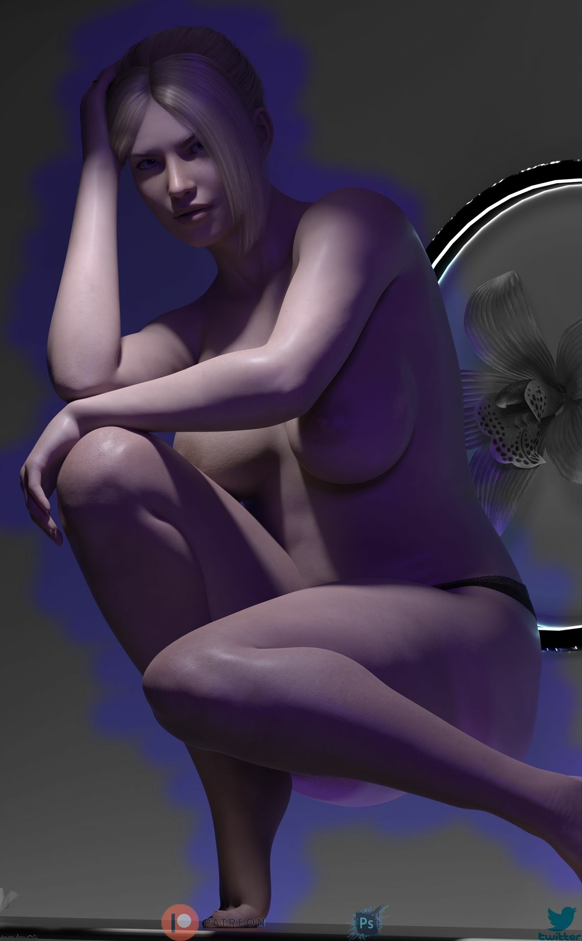 tomySTYLEs Samantha - Noir  3d Girl 3dnsfw Nude Nsfw 5