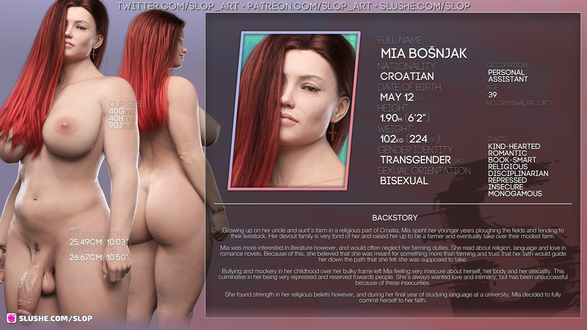 Character Profiles Nina Broughton Claudia Broughton Mia Bošnjak Linde Witteveen Alice Laffut Amaya Tahan Shemale Femboy Dickgirl Measurements Profiles Information 5