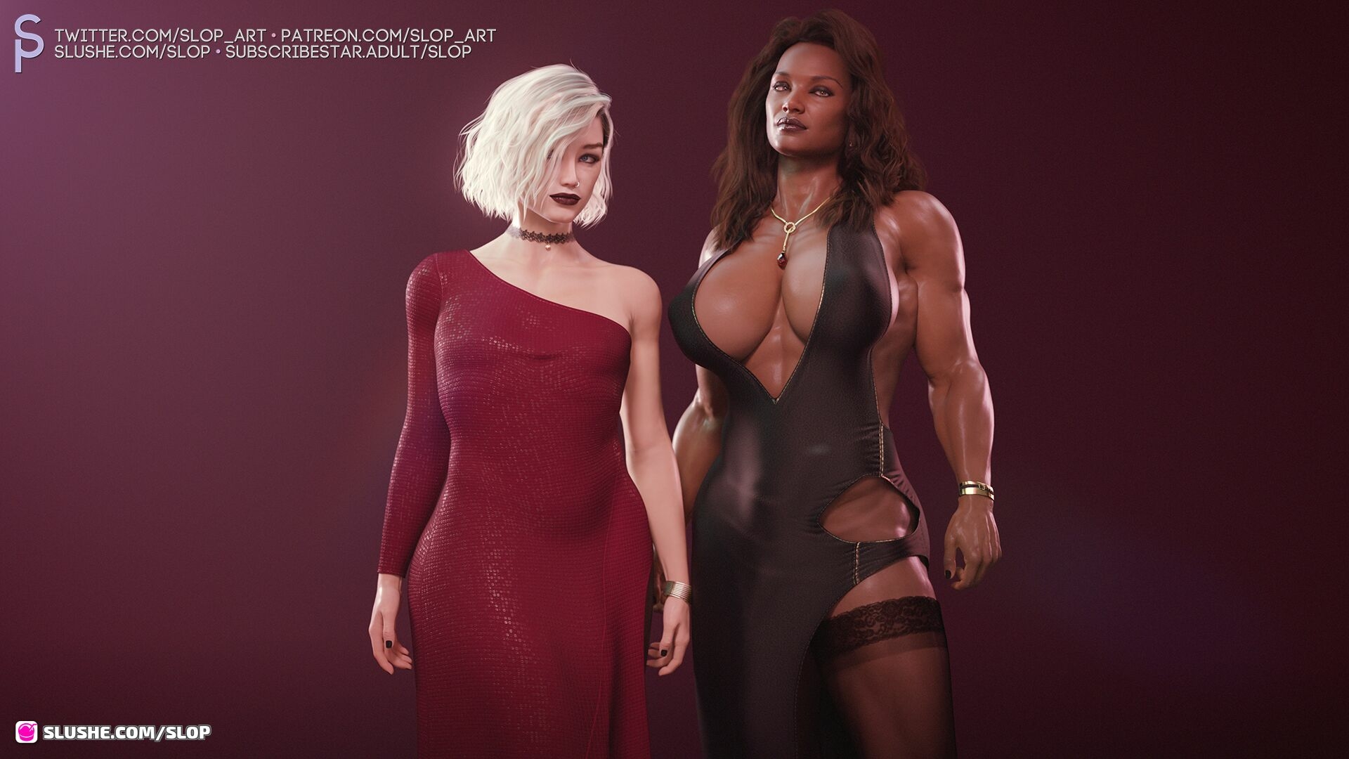 Valentine s Day - 2022 Nina Broughton Amaya Tahan Shemale Femboy Dickgirl Futa Anal Anal Creampie Interracial Date Night Black Cock Big Cock Stockings Big Ass Muscular Girl Huge Tits 2