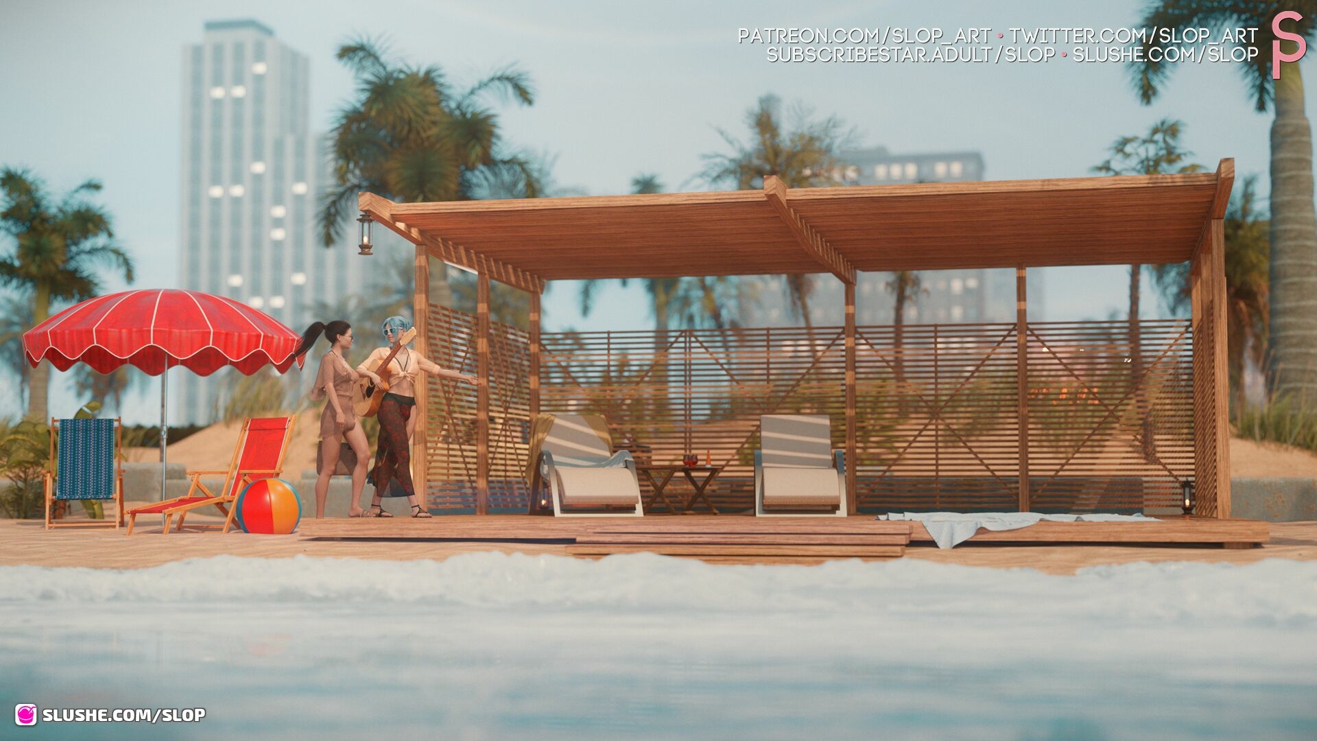 The Deep End Of The Sea Alice Laffut Linde Witteveen Shemale Futa Dickgirl Femboy Big Tits Bikini Public Outside Summer Beach Blowjob Anal 69 Foreskin 6