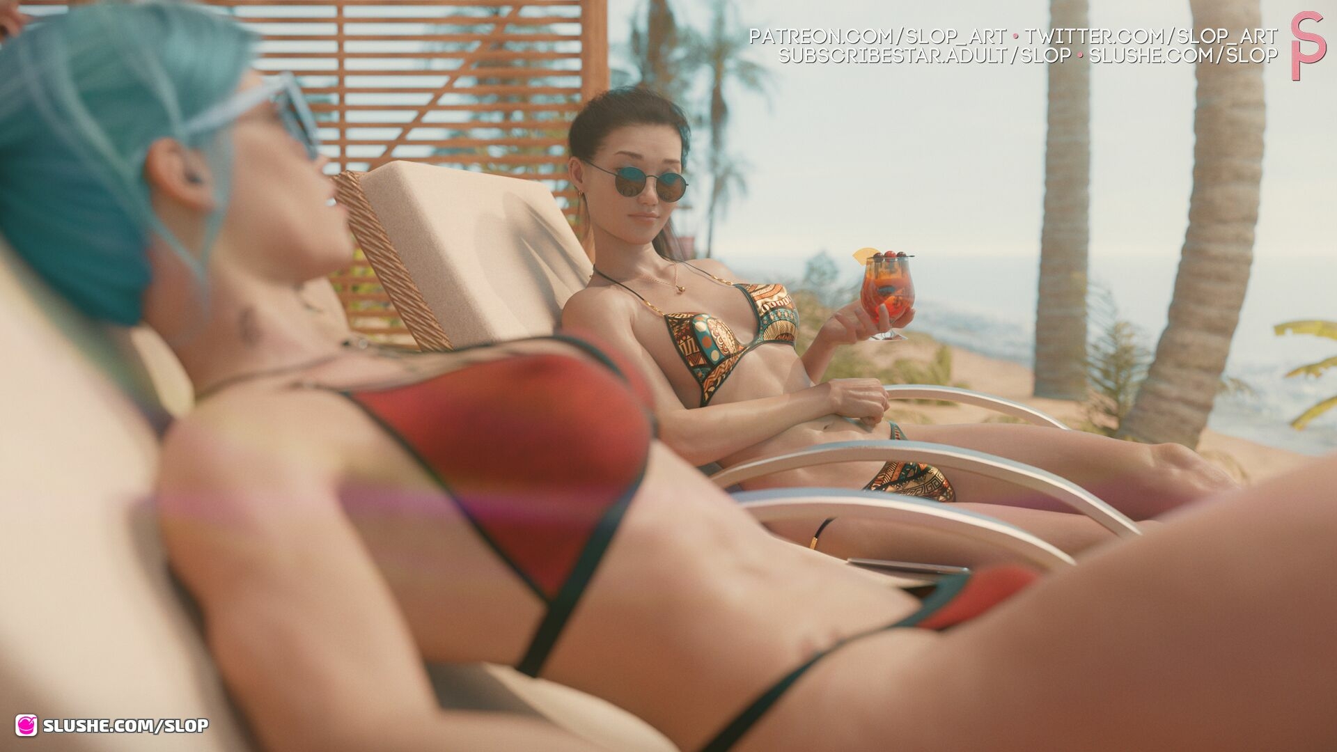 The Deep End Of The Sea Alice Laffut Linde Witteveen Shemale Futa Dickgirl Femboy Big Tits Bikini Public Outside Summer Beach Blowjob Anal 69 Foreskin 10