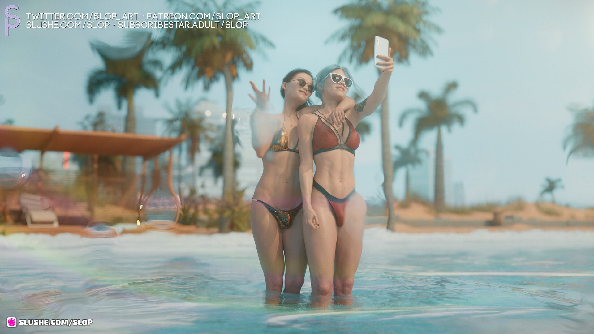 The Deep End Of The Sea Alice Laffut Linde Witteveen Shemale Futa Dickgirl Femboy Big Tits Bikini Public Outside Summer Beach Blowjob Anal 69 Foreskin 16