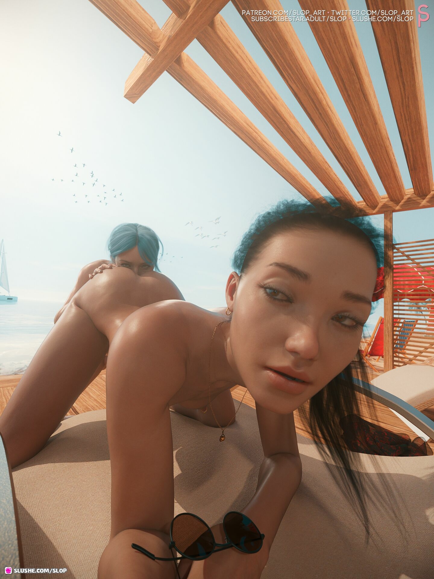 The Deep End Of The Sea Alice Laffut Linde Witteveen Shemale Futa Dickgirl Femboy Big Tits Bikini Public Outside Summer Beach Blowjob Anal 69 Foreskin 30