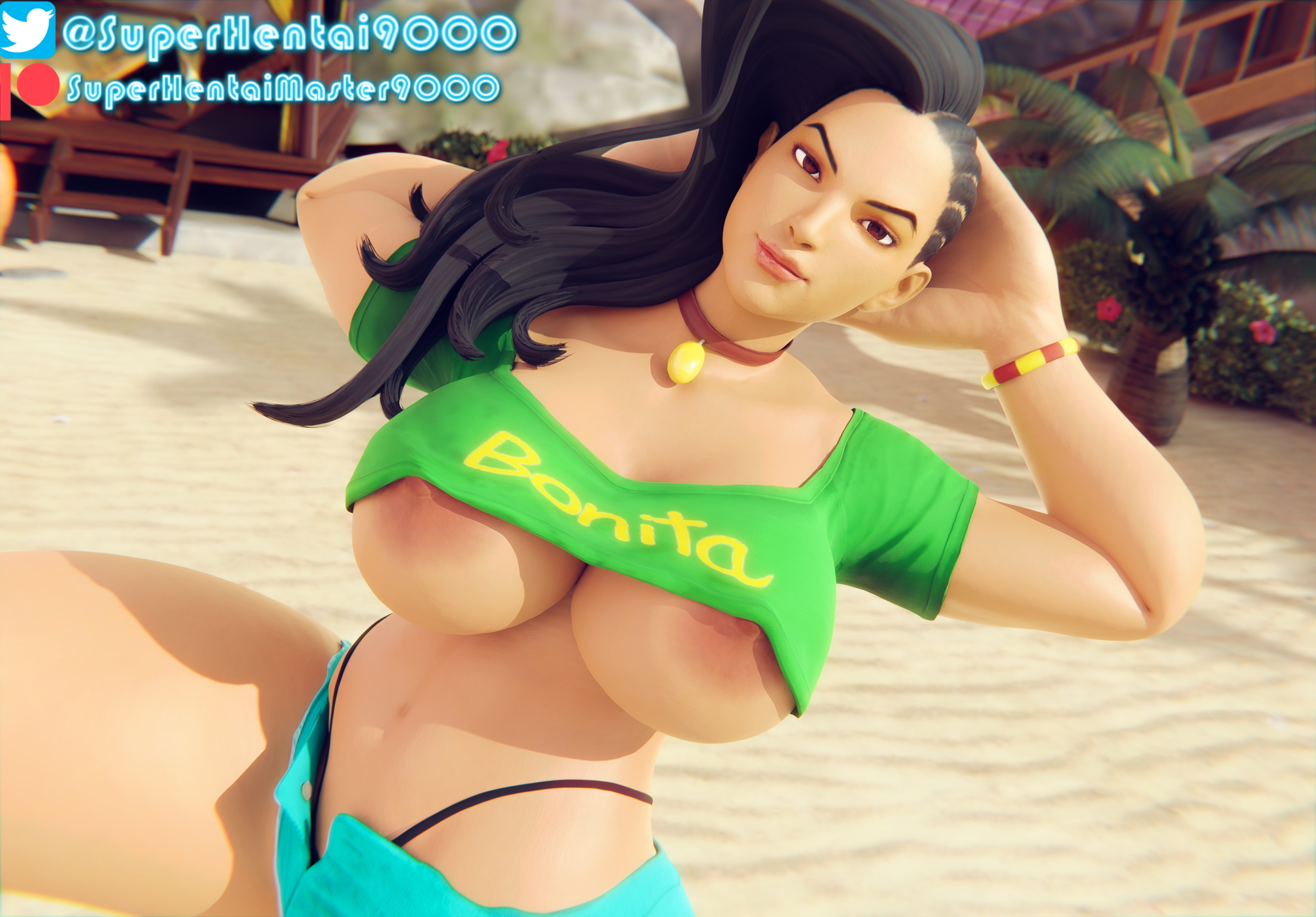 Laura Beach Pose Street Fighter Laura 