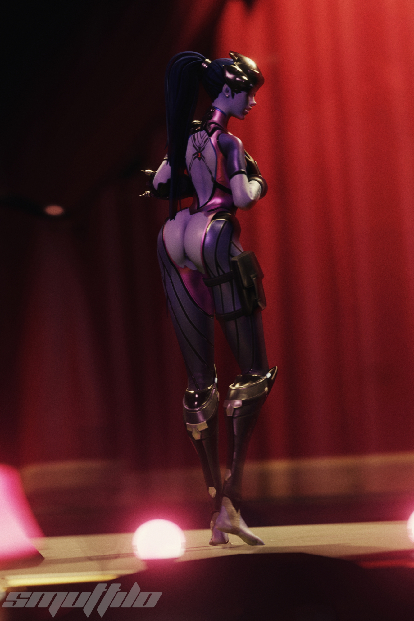 Widowmaker is the star of the show Widowmaker Overwatch Rule 34 Rule34 R34 Pose Anus Ass Asshole Big Ass
