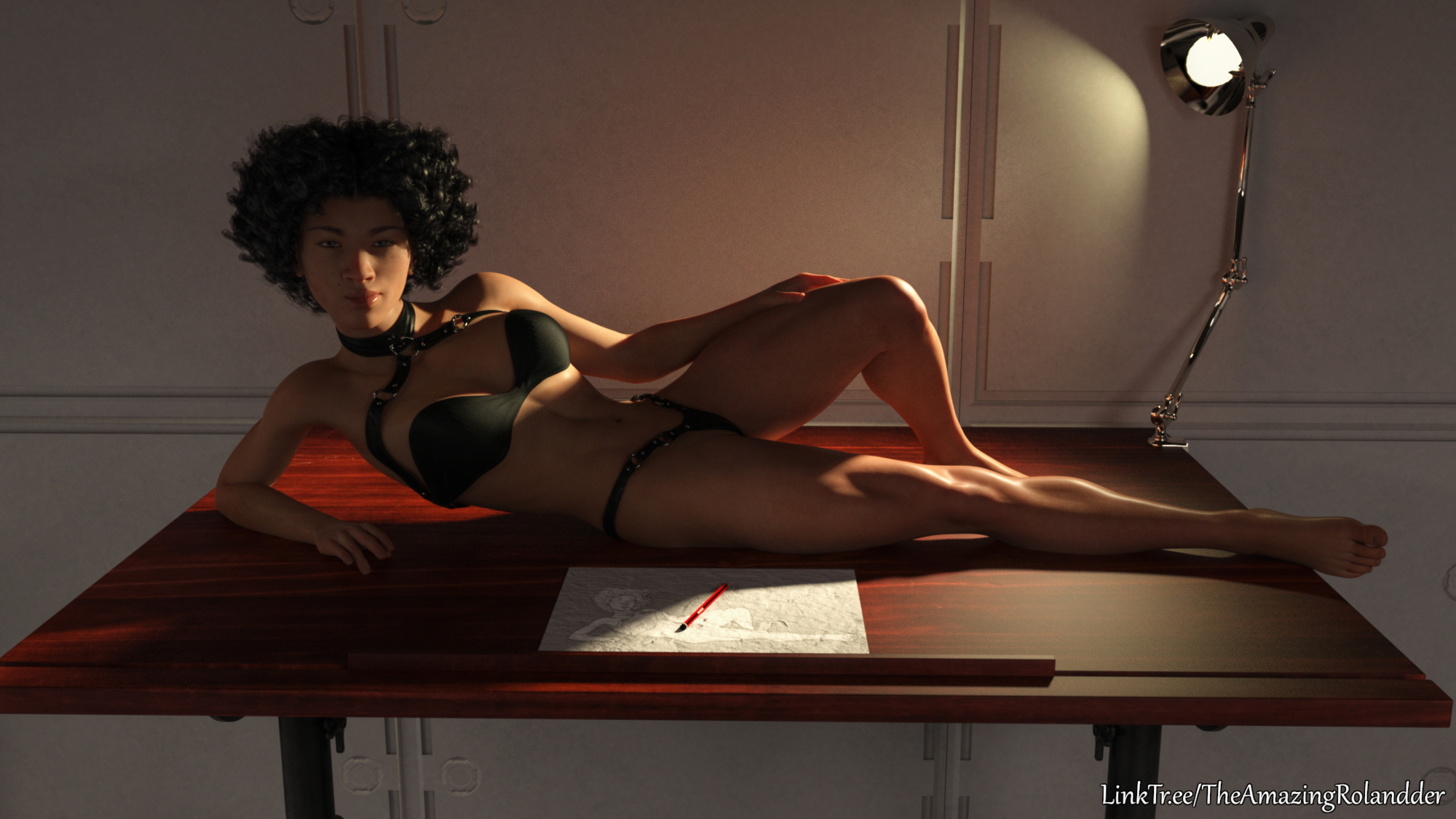 Draw Me April Kell Pinup