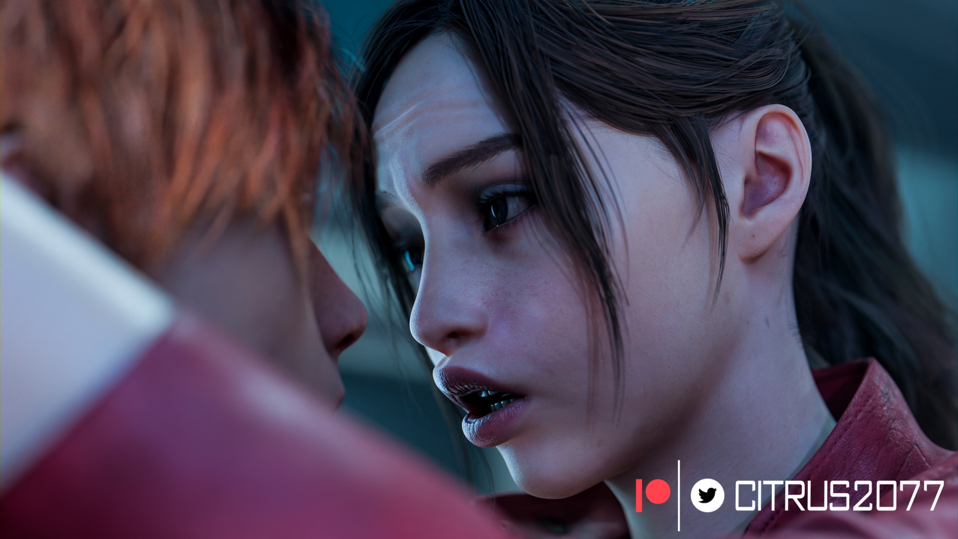 Gas Station Break Resident Evil Capcom Resident Evil 2 Remake Claire Redfield Leon Kennedy Thick Thighs Pale Skinned Female Big Ass Pose Naked Sexy Pinup Ass Thighs Clothed Breasts Tits Boobs Vaginal Vaginal Penetration Vaginal Sex Sucking Cock 5
