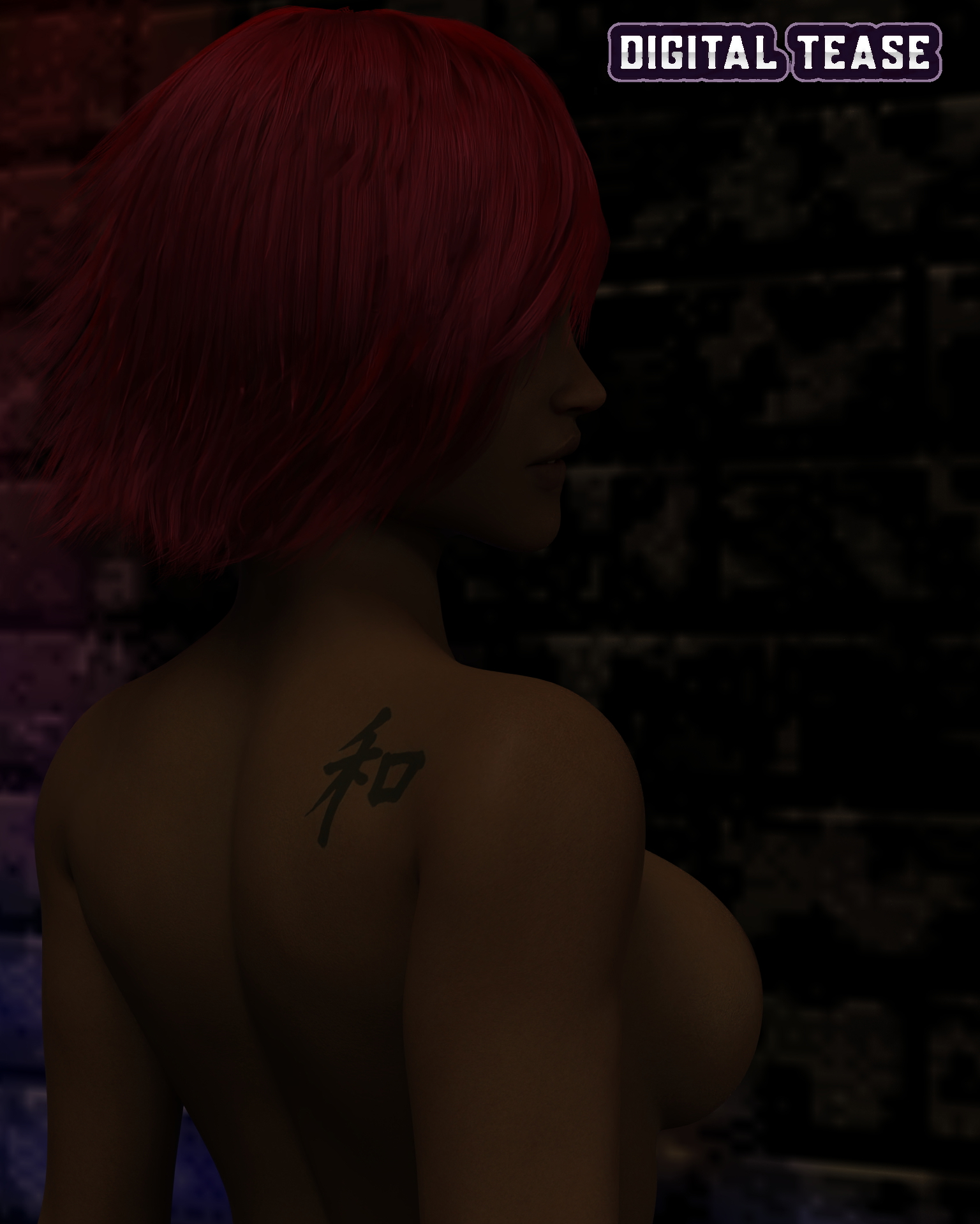 In the dark alley  Lips Dress Legs Big boobs 3