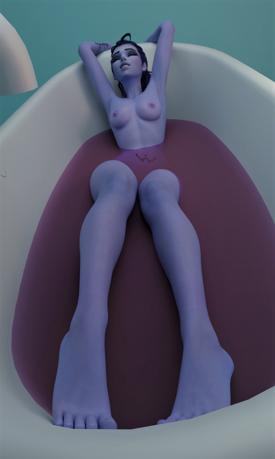 hereiamcrawlingback Overwatch Widowmaker Pinup Bathing