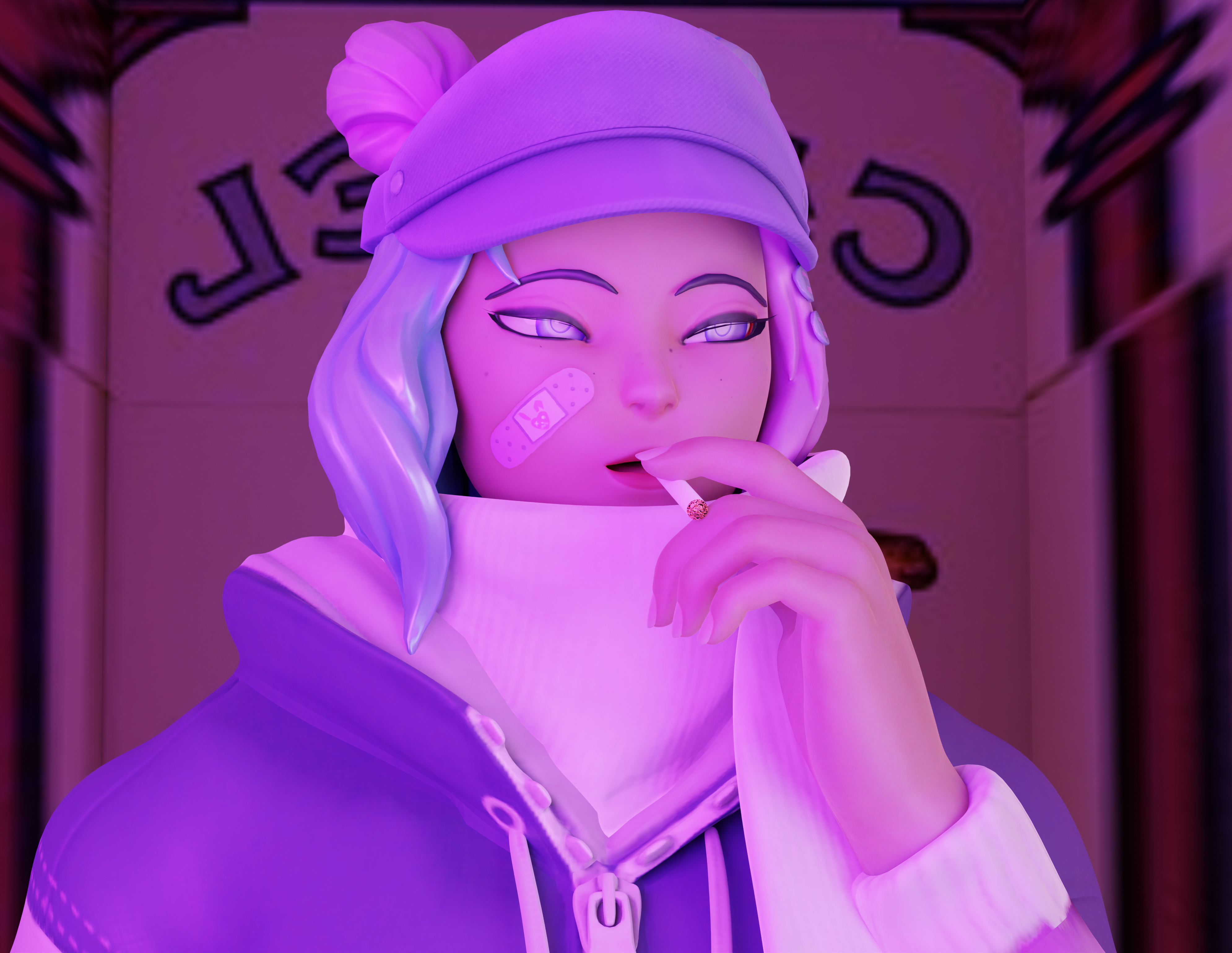 smoking leeelaaaah Fortnite Leelah Nude Pinup