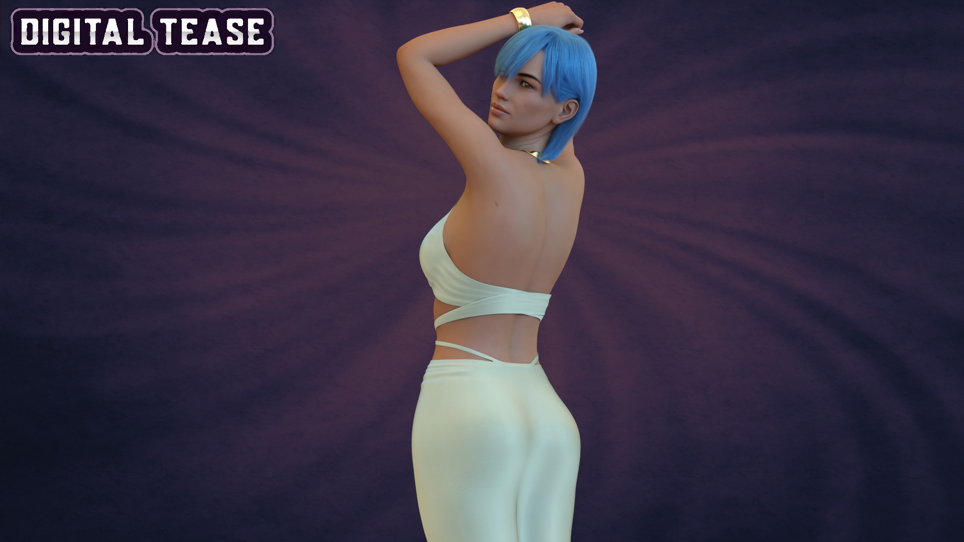 Blue hair is hot...  Dress Boobs 5