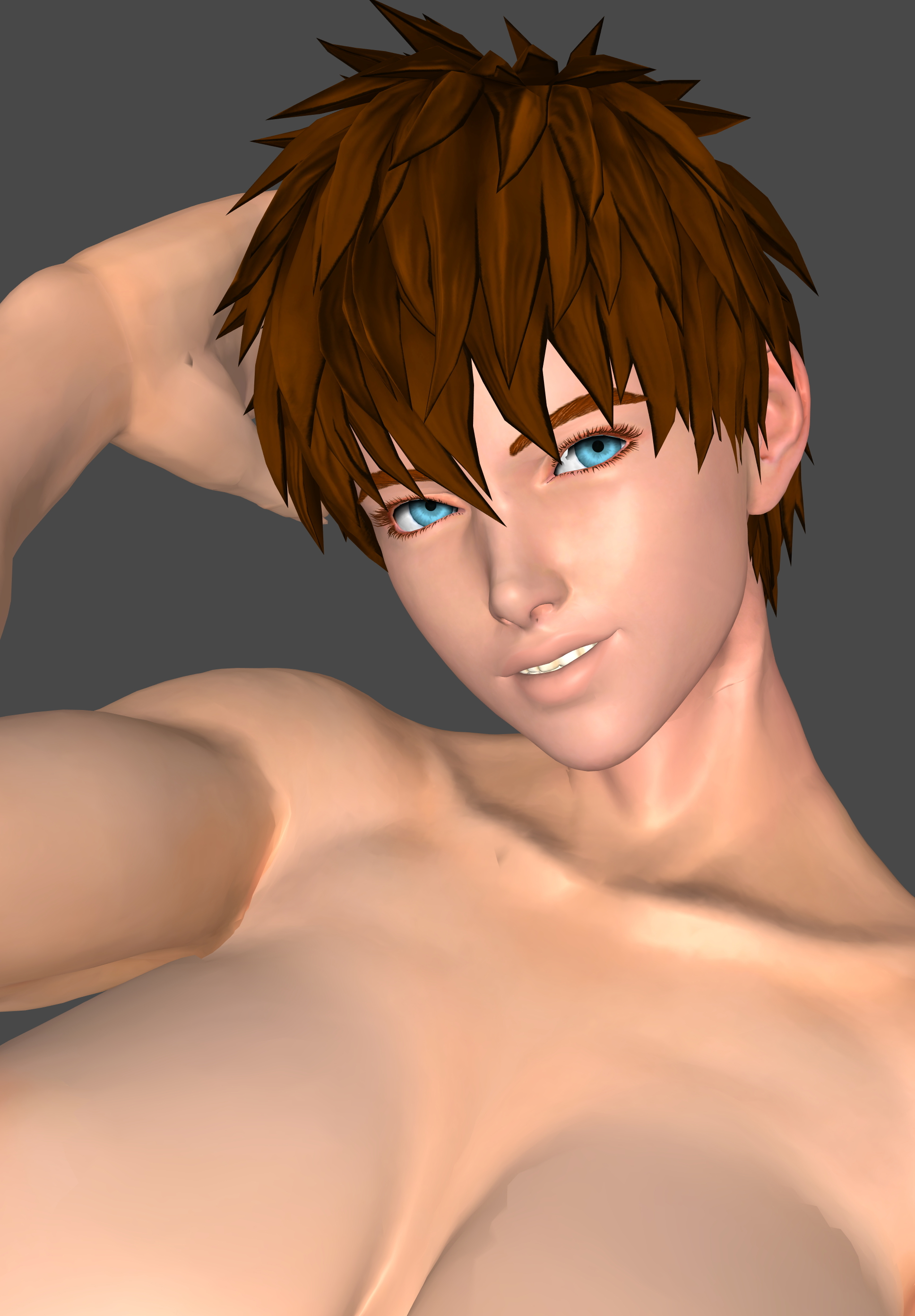 Katrina (my OC)  Xnalara Blender3d Original Character Lewd Muscular Girl Tomboy