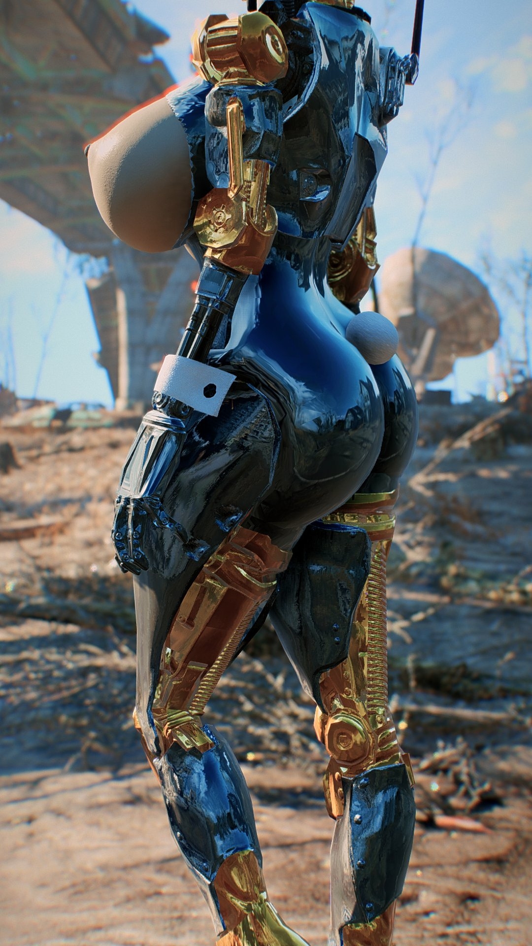 Sevitron sexy bunny robot - Fallout 4 Sexy Modding  Fallout 4 Robot 1girl Sexy Bionic Bunny Ass Game Videogame Big Tits Big Ass 4