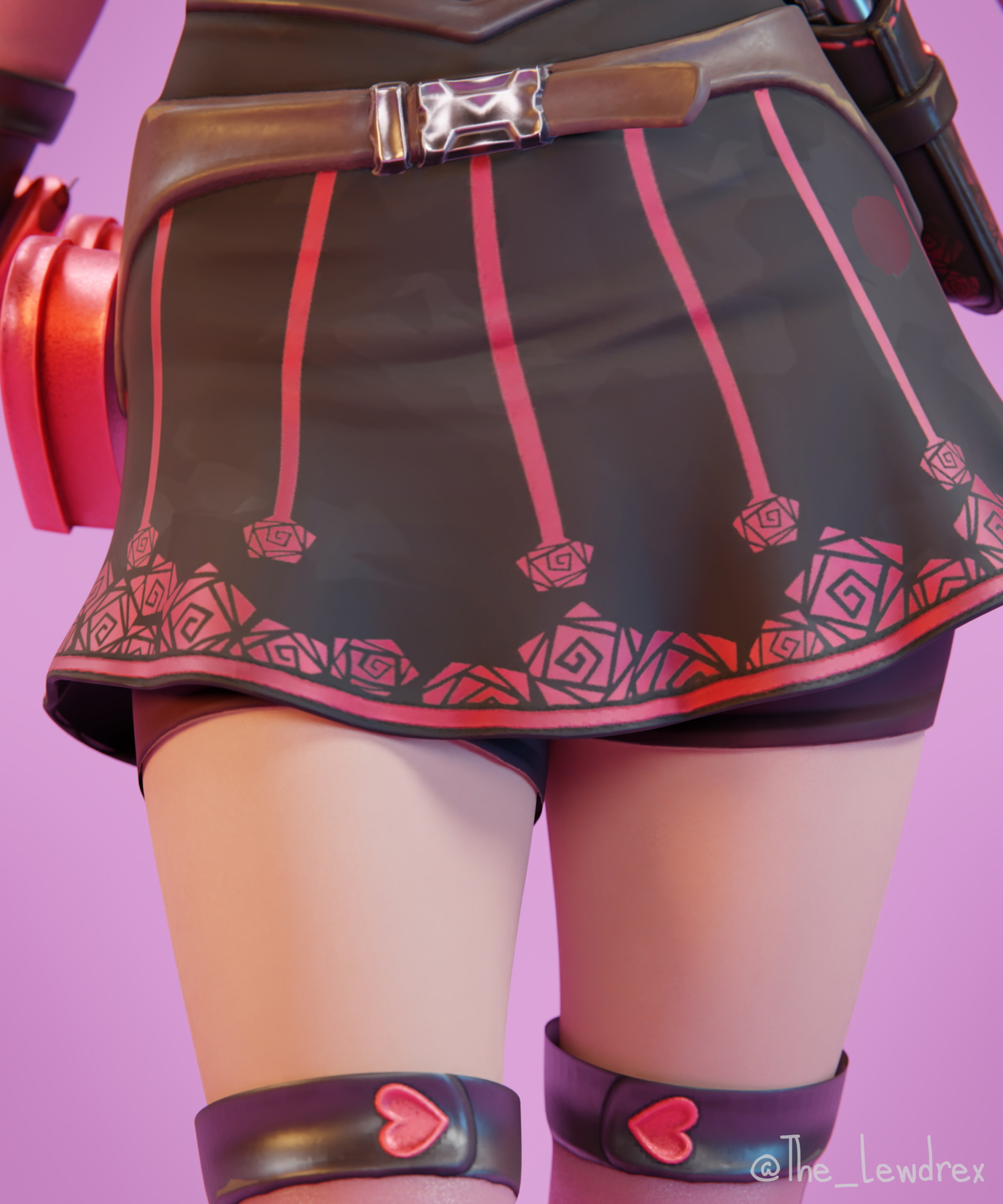 Lovely Fortnite Lovely (fortnite) 1girl Naked High Heels Solo Pinup 7