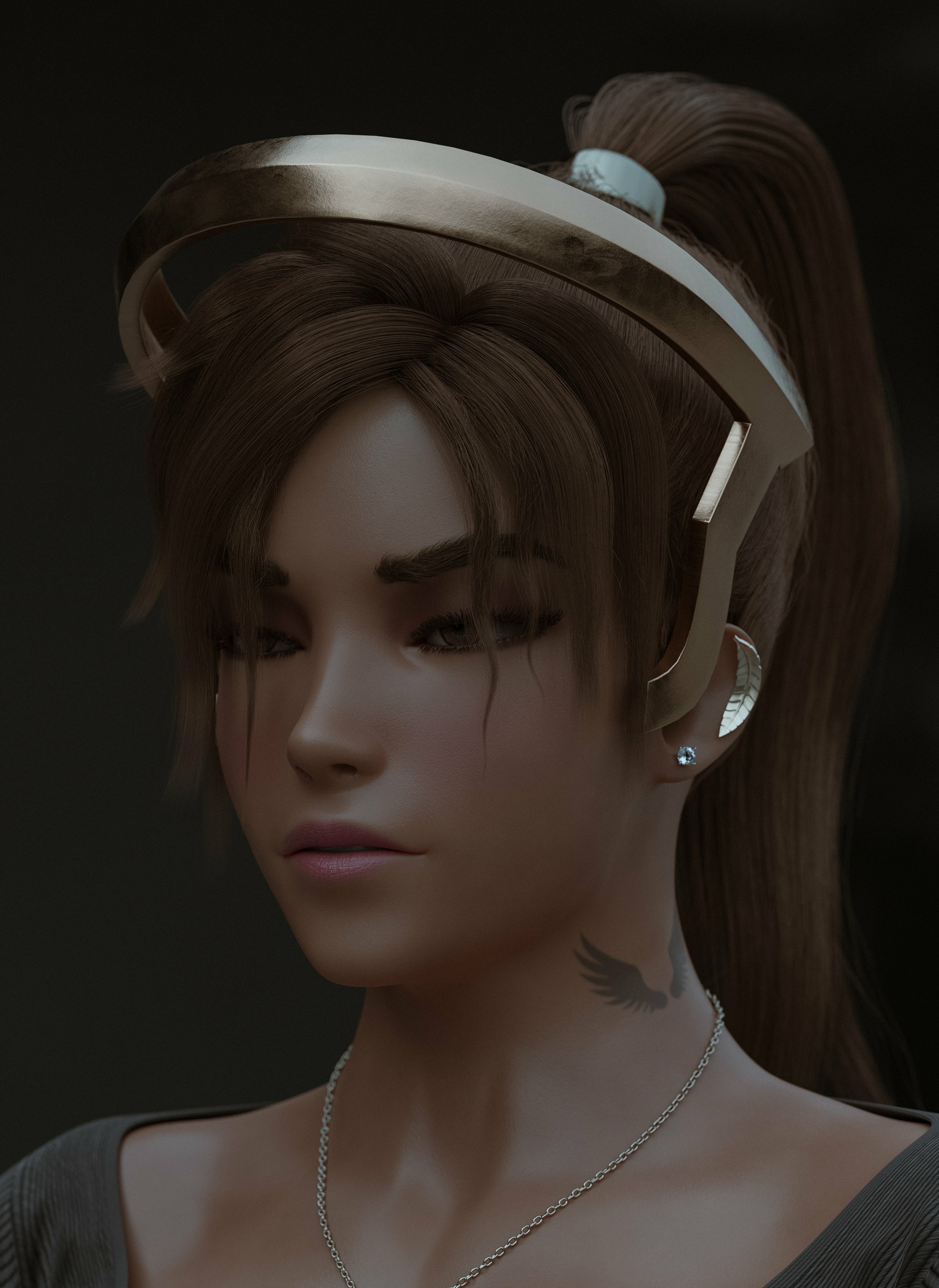 Mercy Brunette 🧐💊 Mercy Overwatch Outfit Big Tits Sexy Posing 2