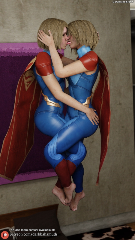 Supergirl with herself | Commission! Dc Comics Supergirl 