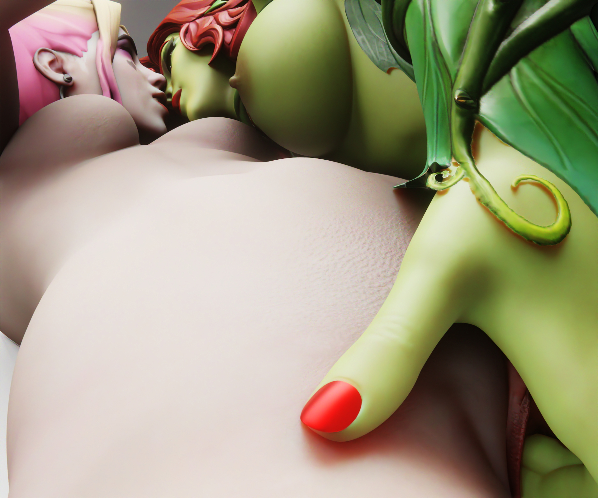 Poison Ivy Fingering Harley Quinn Harley Quinn Poison Ivy Dc Comics Pussy Vaginal Vaginal Penetration Animated Anime Boobs Breasts Harley Fingering Fingering Pussy Natural Boobs