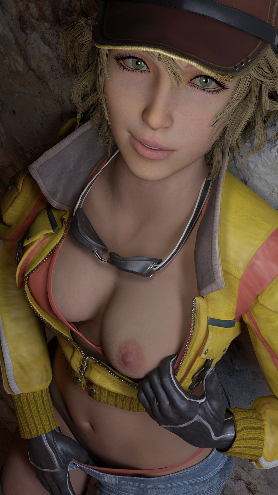 Cindy Aurum Final Fantasy Final Fantasy Xv Cindy Aurum Breasts Flashing Mechanic