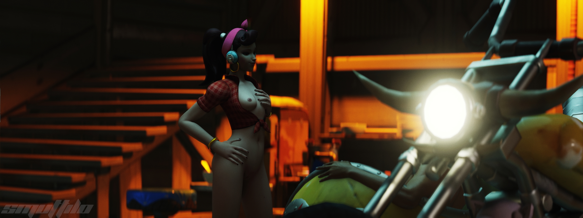 Dva seduces in junkertown Dva (overwatch) Overwatch Rule 34 Rule34 R34 Pov Male Pov Sex Anal Sex Handjob Tease Striptease