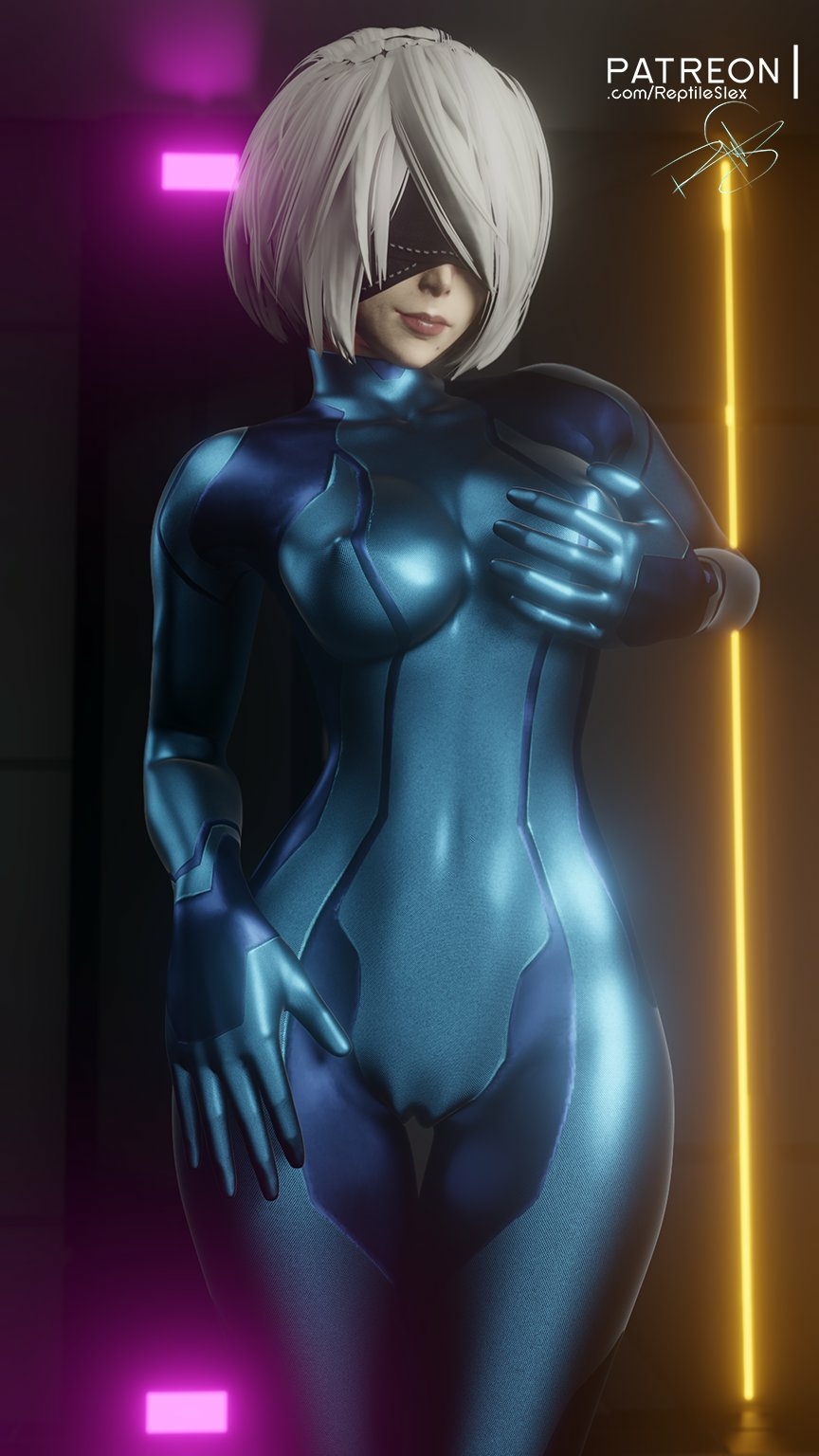 #2b zero suit... tasty😋 2b Nier Automata Samus Aran (Metroid) Latex Sexy Suit