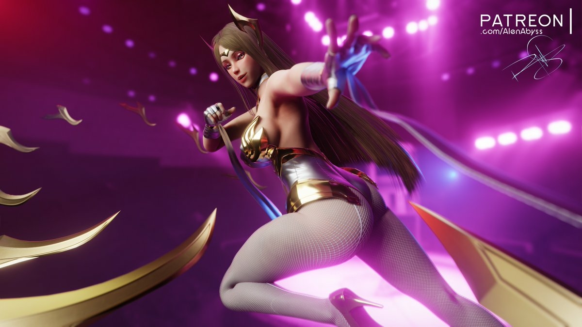 Battle Bunny Irelia from LeagueOfLegends 🔥 Irelia League Of Legends Fishnet Stockings Sexy Big Booty Big Ass High Heels