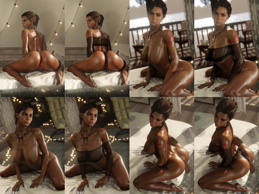 Sheva stretching out (pose 1 2 3) Sheva Alomar Resident Evil 3dnsfw Big Ass Big Tits Nude Stretching Pose Dark Skin Female 5
