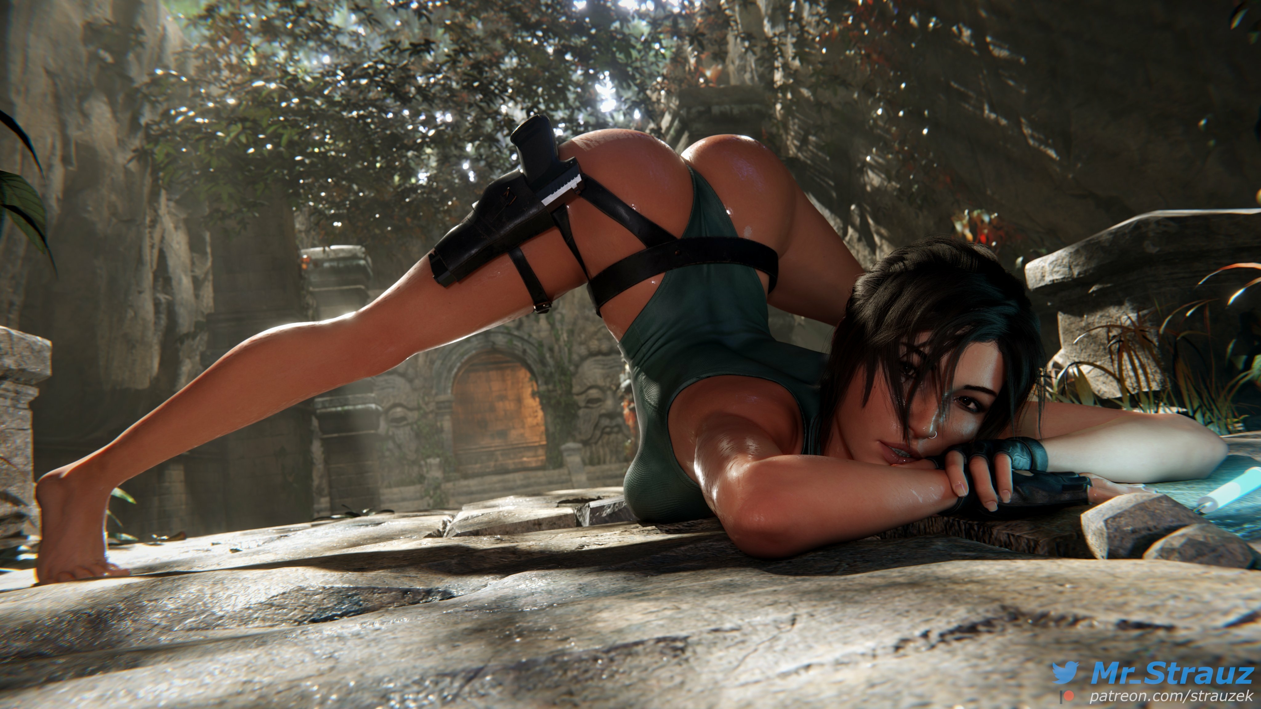 Lara Jackochallenge Lara Croft Tomb Raider 3dnsfw Big Ass Big Tits Nude Sweaty Long Legs Thicc