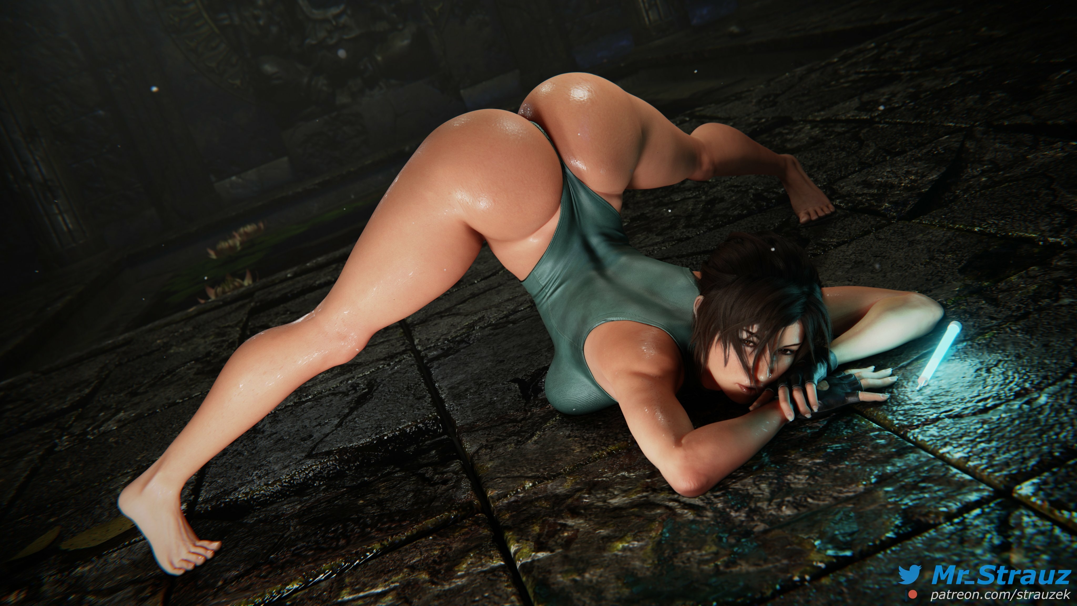 Lara Jackochallenge Lara Croft Tomb Raider 3dnsfw Big Ass Big Tits Nude Sweaty Long Legs Thicc 4