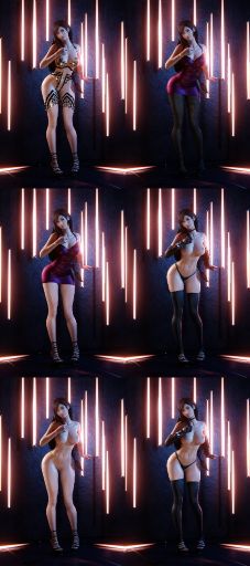 Tifa Black Tape Project Tifa Lockhart Final Fantasy 7 3dnsfw Big Ass Big Tits Nude Clean Pussy Taped 4