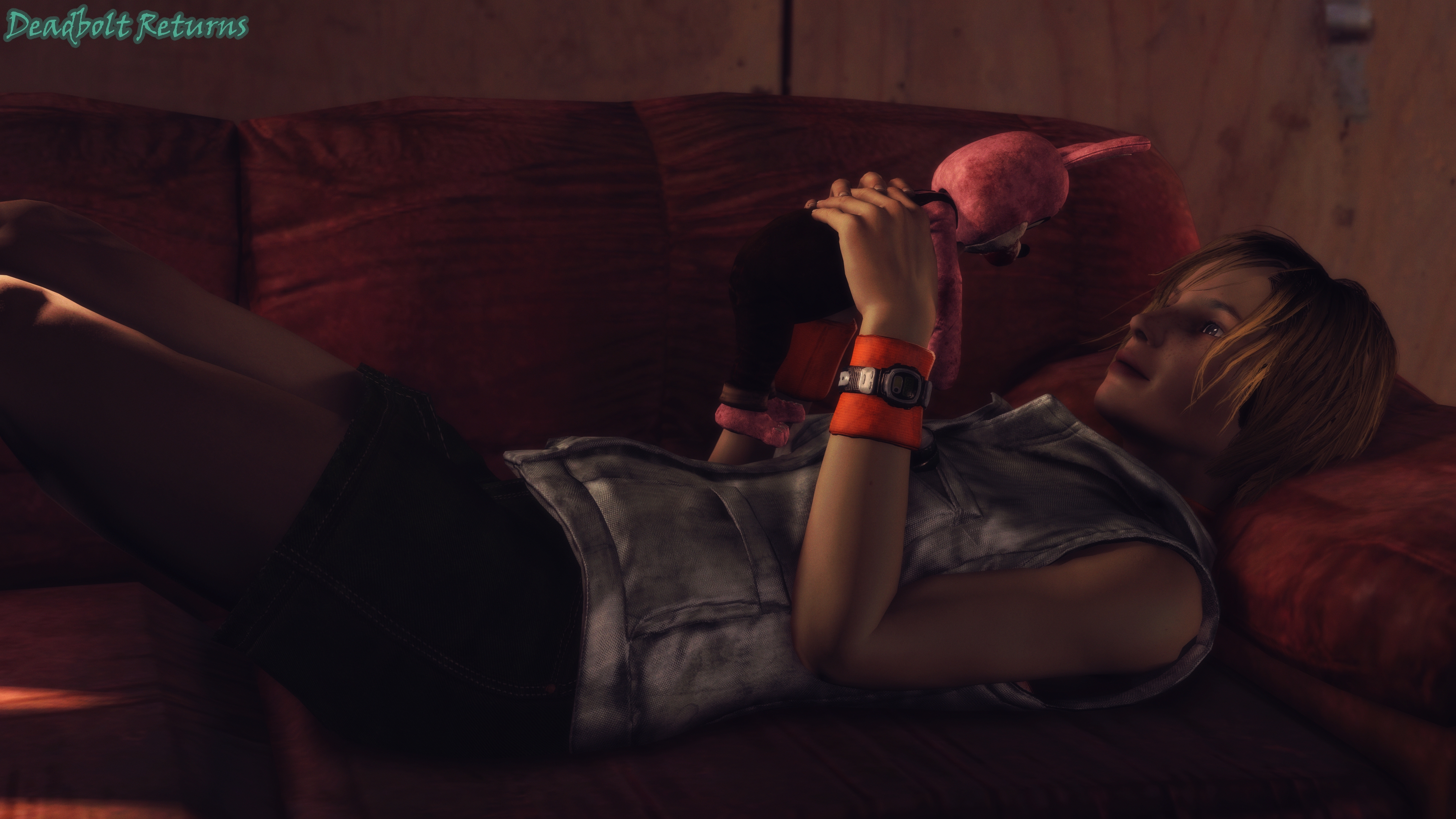 Heather Mason Couch Photoshoot [Safe for Work] Heather Mason Silent Hill Silent Hill 3 Sfm Source Filmmaker 5