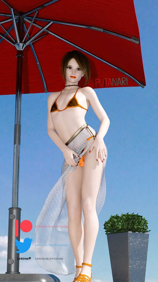 Summer - Cooldown  Femboy Sissy Crossdresser Beach Chastity